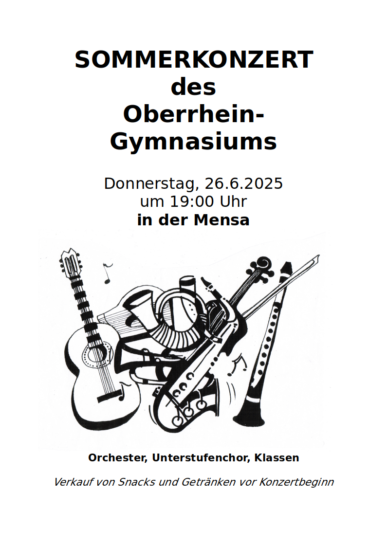 Herzliche Einladung zum Sommerkonzert